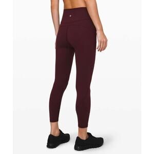 Lululemon In Movement Tight 25" *Everlux Size 6 Garnet EUC